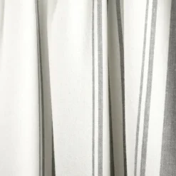 Kirkland's Home Curtains & Drapes-White Stripe Cafe Curtain Panel Set, 24 In.