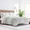 Kirkland's Home Quilts-White Trellis Reversible 2-Pc. Twin Quilt Set