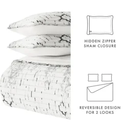 Kirkland's Home Quilts-White Trellis Reversible 2-Pc. Twin Quilt Set