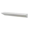 Kirkland's Home Shelves-White Wedge Wood Large Floating Shelf