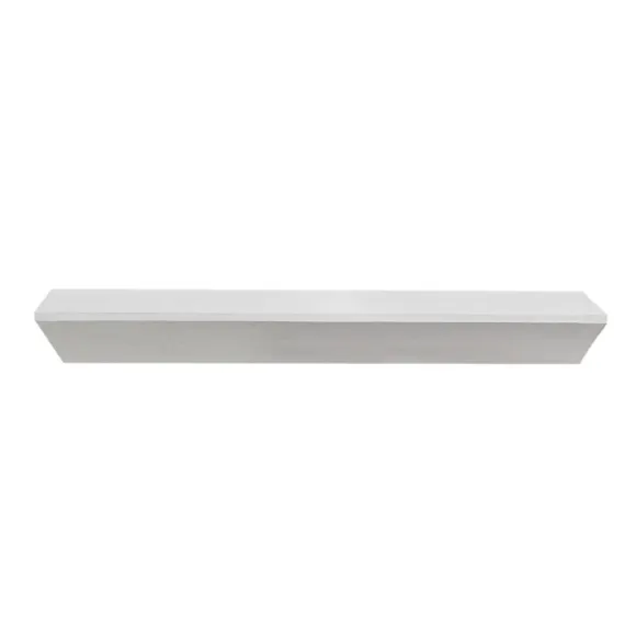 Kirkland's Home Shelves-White Wedge Wood Large Floating Shelf