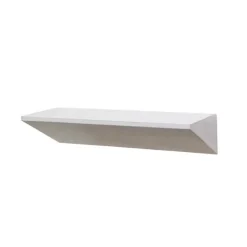 Kirkland's Home Shelves-White Wedge Wood Small Floating Shelf