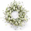 Kirkland's Home Wreaths-White Wild Daisies Wreath
