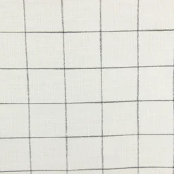 Kirkland's Home Accent Chairs-White Windowpane Modern Swoop Accent Chair