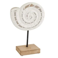 Kirkland's Home Statues & Figurines-White Wood Sea Creature Statues, Set Of 3