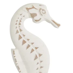 Kirkland's Home Statues & Figurines-White Wood Sea Creature Statues, Set Of 3