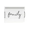 Kirkland's Home Decorative Trays-Whitewash Family Wooden Tray