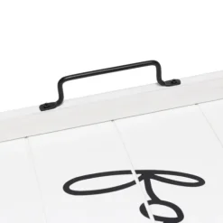 Kirkland's Home Decorative Trays-Whitewash Family Wooden Tray