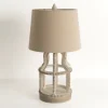 Kirkland's Home Table Lamps-Whitewash Open Beaded Table Lamp