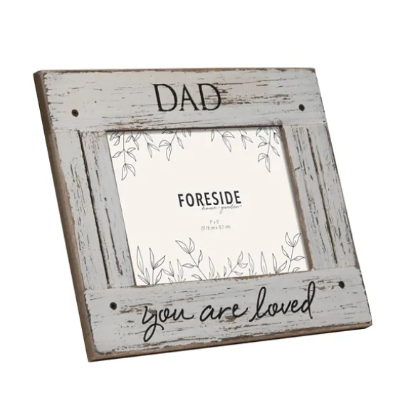 Kirkland's Home Picture Frames-Whitewashed Dad Picture Frame, 5X7