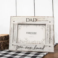 Kirkland's Home Picture Frames-Whitewashed Dad Picture Frame, 5X7