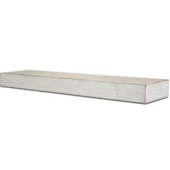 Kirkland's Home Shelves-Whitewashed Wood Floating Shelf, 36 In.