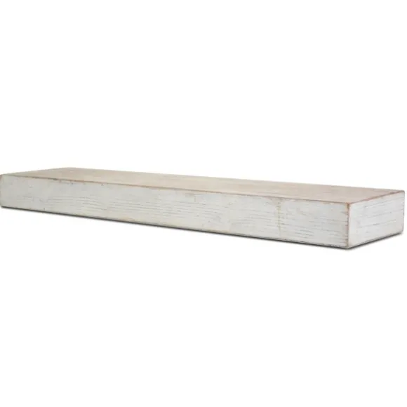 Kirkland's Home Shelves-Whitewashed Wood Floating Shelf, 36 In.