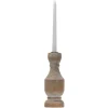 Kirkland's Home Candle Holders-Whitewashed Wood Taper Candle Holder, 9 In.