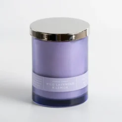 Kirkland's Home Candles-Wild Lavender & Lemon Single Wick Jar Candle