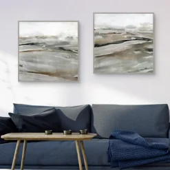 Kirkland's Home Framed Art-Windblown Sands Framed Canvas Art Prints, Set Of 2