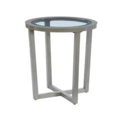 Kirkland's Home Coffee Tables-Wood & Glass Top 3-Pc. Table Set