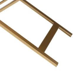 Kirkland's Home Nightstands-Wood & Gold X-Base Nightstand