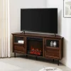 Kirkland's Home Tv Stands & Media Consoles-Wood Alcove Doors Led Fireplace Media Cabinet