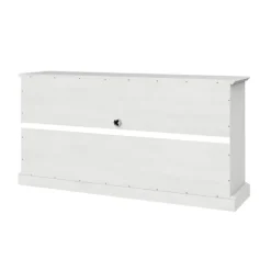 Kirkland's Home Tv Stands & Media Consoles-Wood And Glass 4-Door Media Cabinet