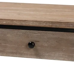 Kirkland's Home Coffee Tables-Wood And Metal 2-Drawer Coffee Table