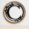 Kirkland's Home Monogram Wall Decor-Wood And Metal Laurel Monogram C Plaque