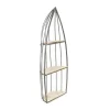 Kirkland's Home Shelves-Wood And Metal Row Boat Wall Shelf
