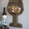 Kirkland's Home Wall Storage-Wood And Wire Wall Wine Cork Holder