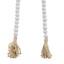 Kirkland's Home Decorative Accents-Wood Beaded Tassel Garland