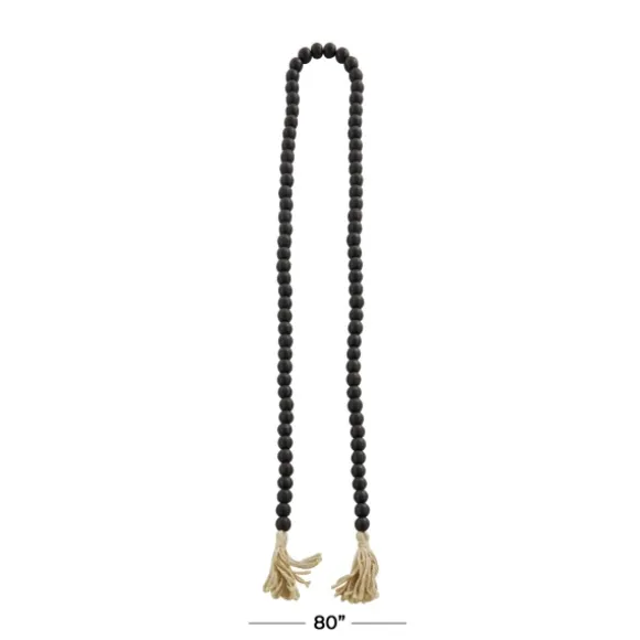 Kirkland's Home Decorative Accents-Wood Beaded Tassel Garland