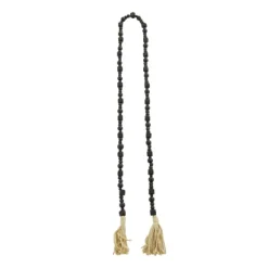 Kirkland's Home Decorative Accents-Wood Beads Cream Tassel Garland