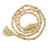 Kirkland's Home Decorative Accents-Wood Beads Cream Tassel Garland