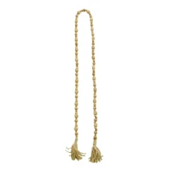 Kirkland's Home Decorative Accents-Wood Beads Cream Tassel Garland