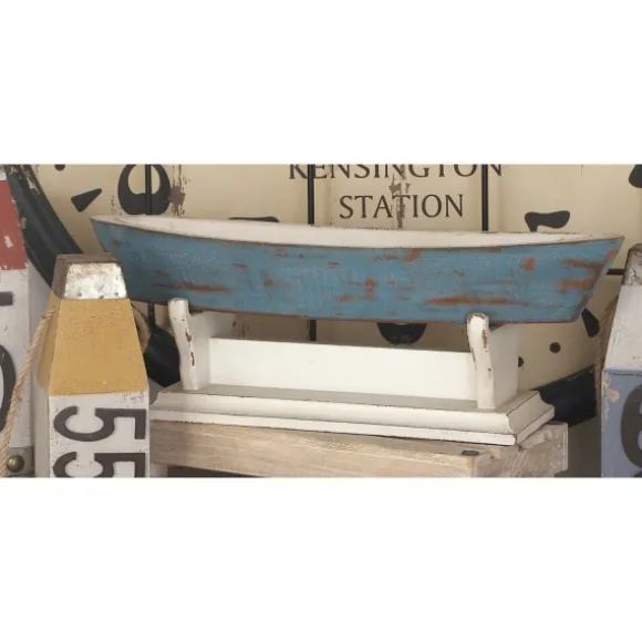 Kirkland's Home Statues & Figurines-Wood Boat Sculpture