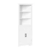 Kirkland's Home Bathroom Furniture-Wood 2-Door Corner Storage Cabinet