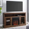Kirkland's Home Tv Stands & Media Consoles-Wood 2-Door Led Fireplace Cabinet
