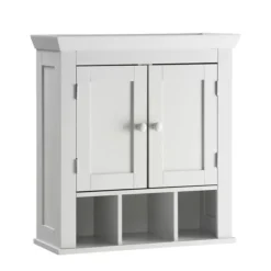 Kirkland's Home Bathroom Furniture-Wood 2-Door Wall Cabinet