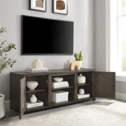 Kirkland's Home Tv Stands & Media Consoles-Wood Farmhouse Media Cabinet