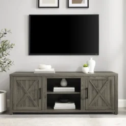Kirkland's Home Tv Stands & Media Consoles-Wood Farmhouse Media Cabinet