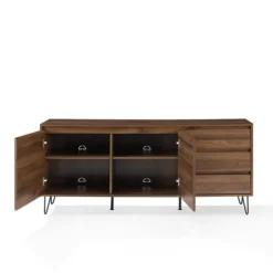 Kirkland's Home Tv Stands & Media Consoles-Wood Hairpin Legs Media Cabinet