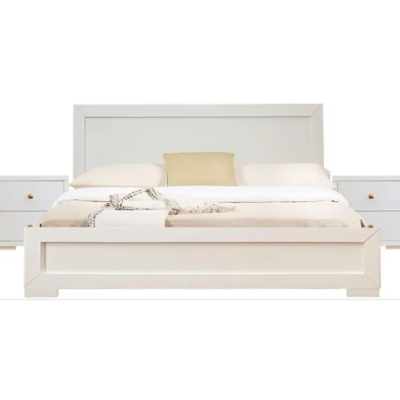 Kirkland's Home Beds & Headboards-Wood King Platform Bed And 2-Nightstand Set