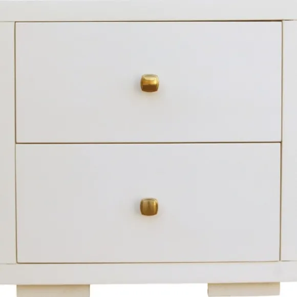 Kirkland's Home Beds & Headboards-Wood King Platform Bed And 2-Nightstand Set