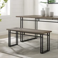 Kirkland's Home Dining Chairs-Wood Modern Dining Bench