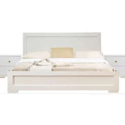Kirkland's Home Beds & Headboards-Wood Queen Platform Bed And 2-Nightstand Set