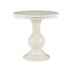 Kirkland's Home Accent & End Tables-Wood Round Base Side Table