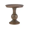 Kirkland's Home Accent & End Tables-Wood Round Base Side Table