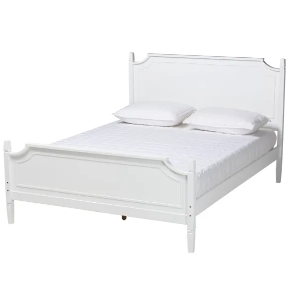 Kirkland's Home Beds & Headboards-Wood Scalloped Queen Bed Frame