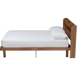Kirkland's Home Beds & Headboards-Wood Shelves Full Platform Bed