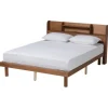 Kirkland's Home Beds & Headboards-Wood Shelves Queen Platform Bed