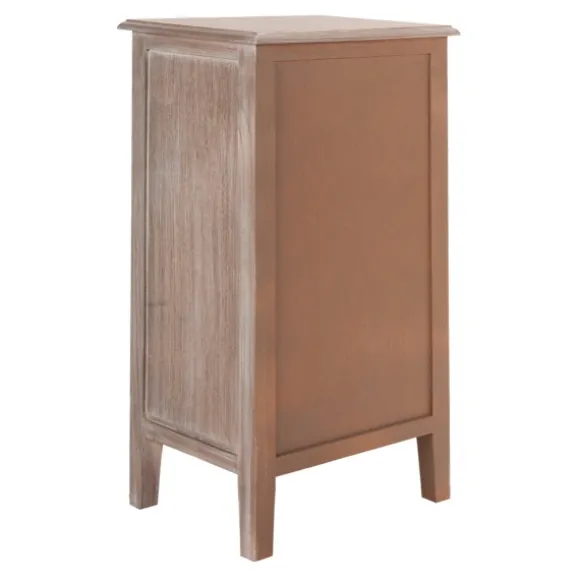 Kirkland's Home Accent & End Tables-Wood Side Table With Baskets